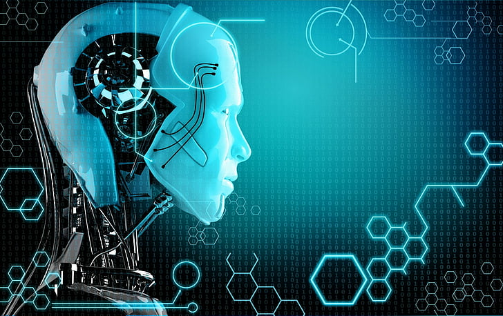 Zamanın Uzayda Işıkla Dansı 6 sci fi robot wallpaper preview