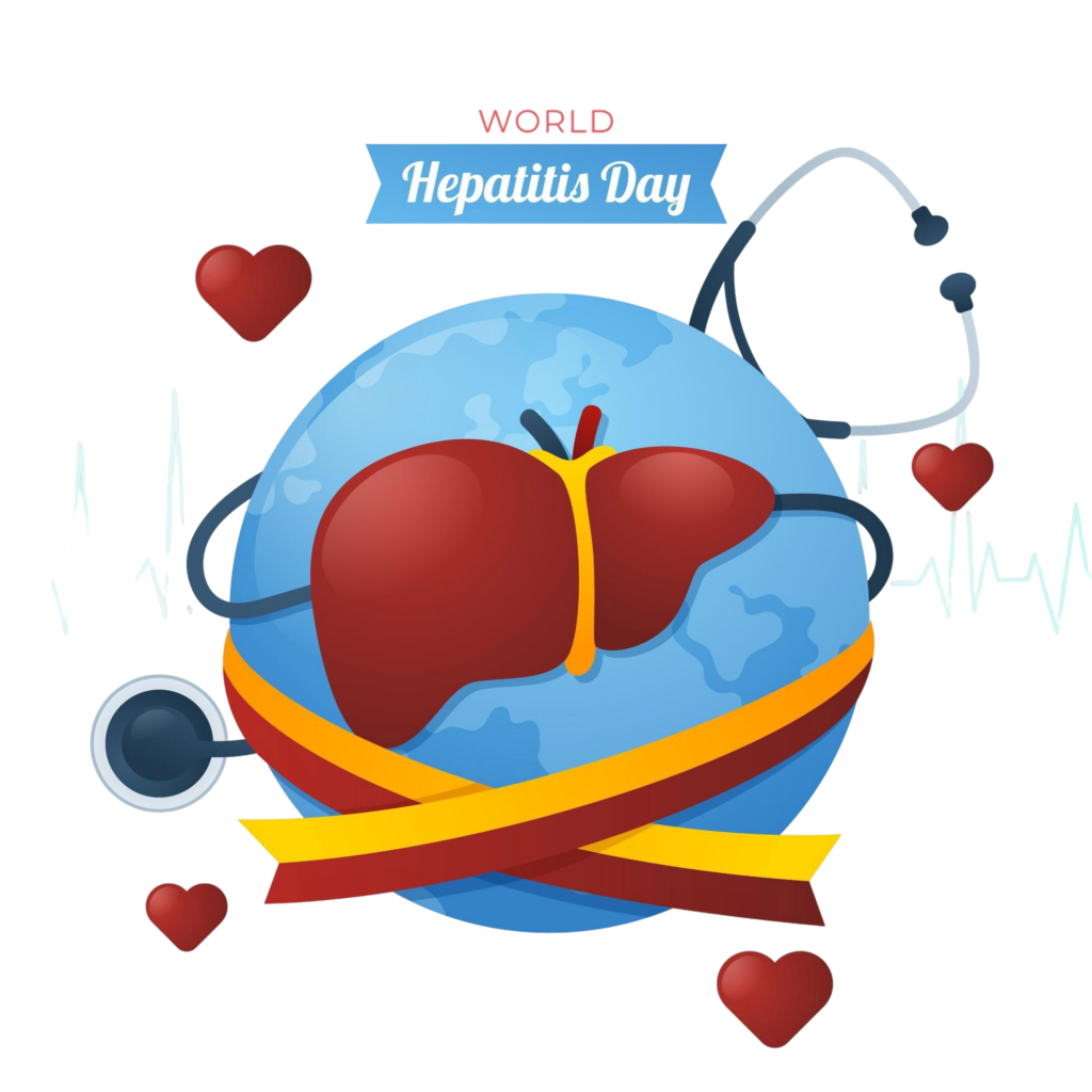 gradient world hepatitis day illustration