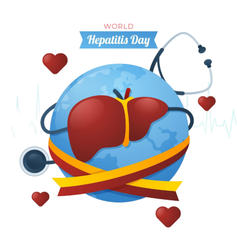 gradient world hepatitis day illustration